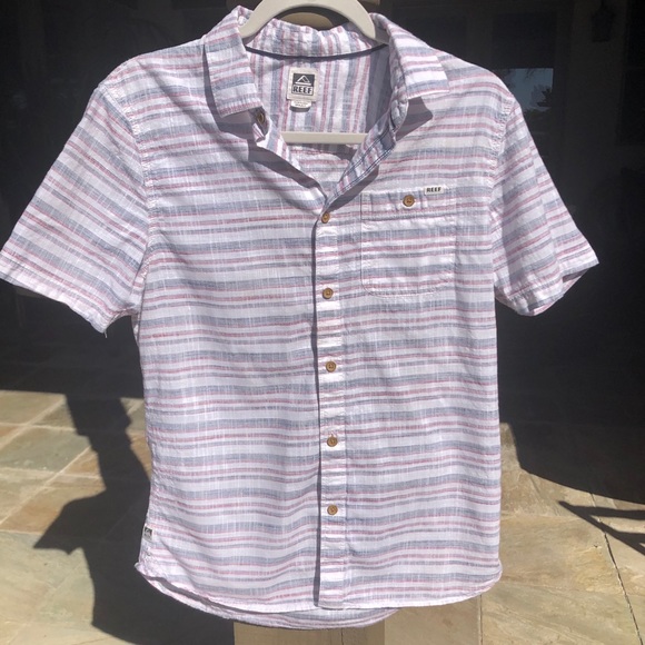 REEF BUTTON DOWN SHIRT MEN’S S - Picture 3 of 6